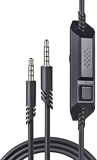 Câble de remplacement compact avec contrôle du volume et microphone pour casque astro