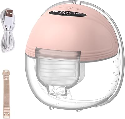 Pompe électrique portable mains libres babypski, 3 modes et 12 aspiration, faible bruit