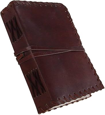Cahier d'écriture fait main en cuir bloc-notes de journal de voyage