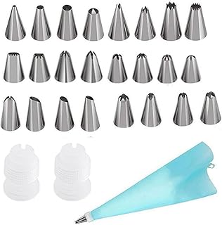 Ensemble de 27 embouts pour cupcakes, ensemble de sacs de décoration de gâteaux