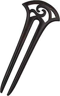 Sic fourche à cheveux en bois de santal naturel pour longs
