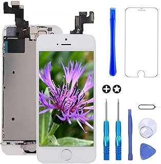Écran de remplacement tactile lcd blanc gul ek pour iphone 5s-se 2016 avec