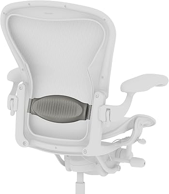 Coussin de chaise herman miller aeron, oreiller lombaire - gris foncé - taille