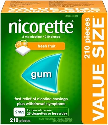 Gomme à la nicotine aux fruits frais nicorite (2 mg, 210 pièces)