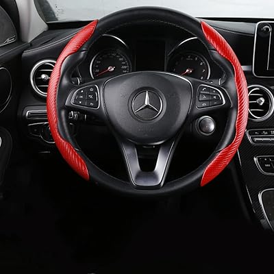 Couvre-volant de voiture universel 4 saisons jd wayfar pour homme, en fibre de carbone dans des couleurs sportives ultra fines et antidérapantes, poignée d'été, facile à installer, prise en main confortable (rouge). Votre supermarché en ligne au Sénégal, c'est Diaytar