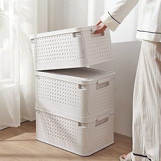 Boîte de rangement pliable 3 pièces, organisateur de vêtements pour la maison, boîte