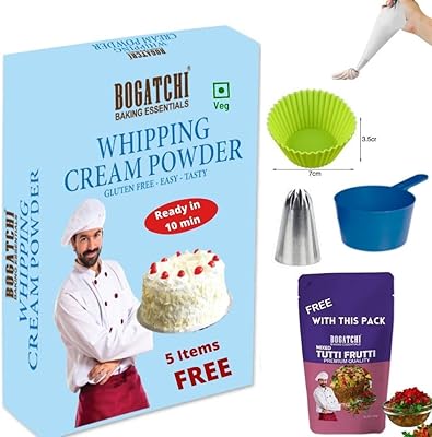 Crème fouettée en poudre sans gluten bogaci | délicieuse | sans ogm, crème