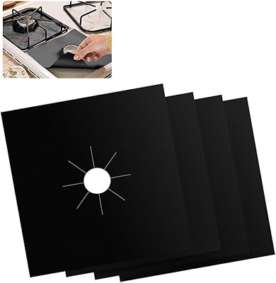 Housse de protection de cuisinière à gaz, 4 pièces, housses de cuisinière à