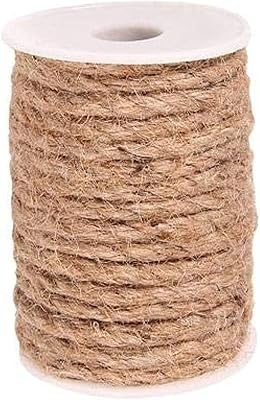 Ficelle en toile de jute tressée naturelle solide 32 pieds de long