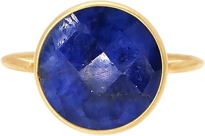 Véritable saphir plaqué or 18 carats en argent sterling en gros de bijoux
