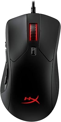 Souris de jeu hyperx hx-mc005b plus rouge feu avec éclairage rvb personnalisable