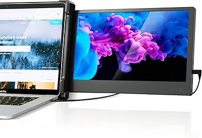 Moniteur portable double écran b1 pour ordinateur 12 pouces fhd 1080p