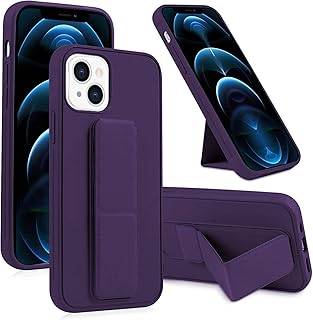 Coque de protection pour iphone 14 plus avec béquille, support voiture magnétique, dragonne
