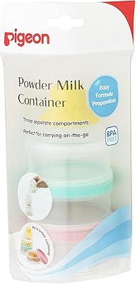 Récipient à lait en poudre pékin, 3 compartiments, léger, sans bpa