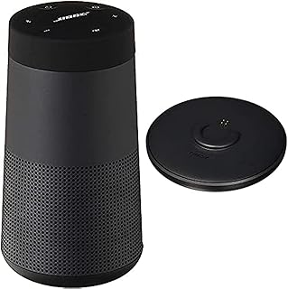 Haut-parleur bluetooth bose soundlink revolve ii - triple noir avec support de charge
