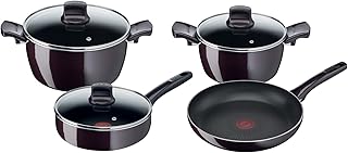 Tefal g6 resist intense batterie de cuisine, 7 pièces, rouge, aluminium, d5229283