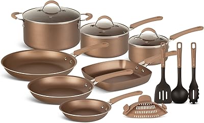 Ensemble de batterie de cuisine et ustensiles de cuisson edinburgh 20 pièces |
