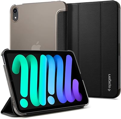 Étui spigen liquid air folio conçu pour ipad mini 6 (2021) - noir