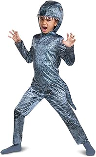 Costume de vélociraptor jurassic world pour enfants, costume de dinosaure avec tête