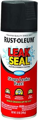 Peinture en aérosol de mastic d'étanchéité au latex flexible rust-oleum 265494, noir, 12