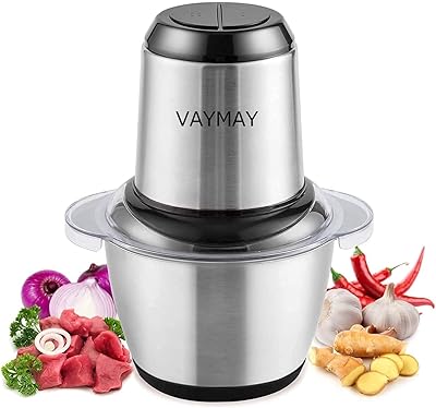 Faimay 700w hachoir à viande électrique en acier inoxydable avec bol, mini hachoir