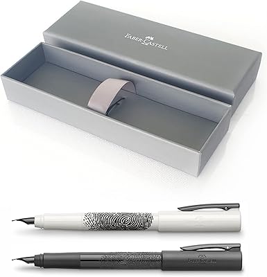 Stylo plume faber-castell retink pointe moyenne en acier inoxydable (m) lot de 2