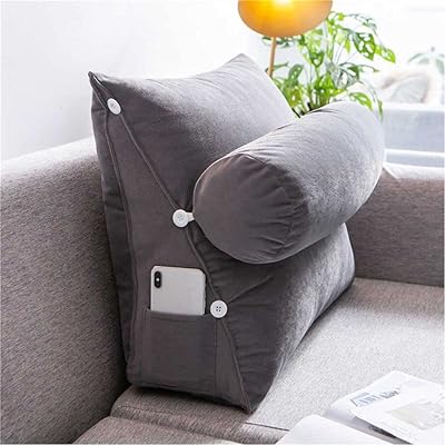 Oreiller de lecture triangulaire confortable pour lit, canapé, lit, appui-tête, oreiller de soutien