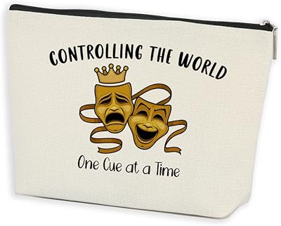 Trousse de maquillage pour scène théâtrale, masque de comédie et de tragédie, cadeaux pour réalisateurs, amateurs de théâtre et actrices dramatiques – contrôlez le monde en une seule fois, 9,7" l x 7" h, 9,7" l x 7" h. Faites-vous plaisir sans culpabiliser avec Diaytar