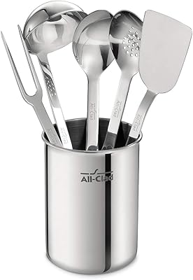 Ensemble d'ustensiles de cuisine professionnels all clad tsit1 en acier inoxydable
