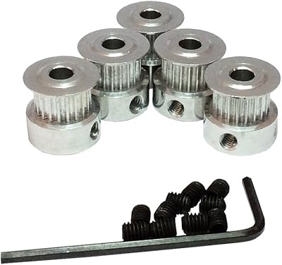 Bemonoc pack de 5 poulies de distribution 2gt 20 dents, alésage de 5