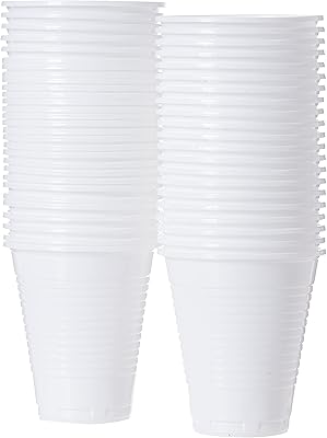 Gobelets jetables en plastique blanc hotpack de 5 onces pour jus, eau