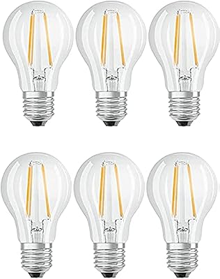 Ampoule à filament led osram classic - culot : e27,7w transparent 2700k, blanc