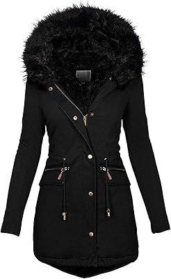 Veste d'hiver chaude pour femme, parka longue rembourrée