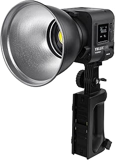 Lampe vidéo yongnu yn lux 100 led avec support bowen et réflecteur, éclairage