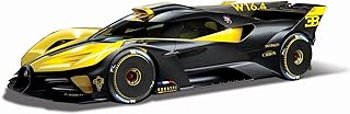 Voiture moulée sous pression p progo bugatti bulle à l'échelle 1:18 - jaune