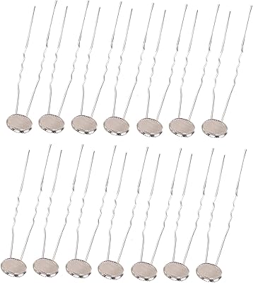 30 pièces épingles à cheveux ondulées en forme de u avec oreiller