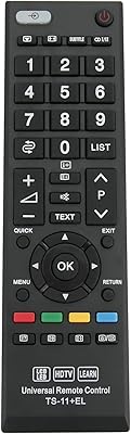 Télécommande universelle de remplacement alemite ts-11+el compatible avec la plupart des téléviseurs lcd