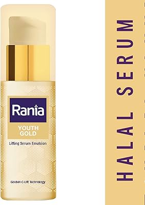Émulsion de sérum liftant rania youth gold avec vitamine c or