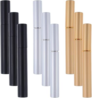 9 pièces 5ml tubes d'eye-liner vides avec baguette en aluminium bouteille de liquide