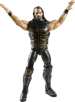 Figurine d'action seth rollins takeover de 6 pouces de wwe elite avec équipement