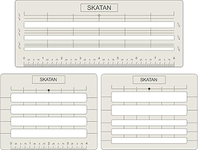 Guide de lettrage et d'enveloppes skatan 3 pochoirs en 1 s'adapte à une large