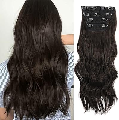 4pcs extensions de cheveux si éthérés extensions de cheveux longs et épais doux