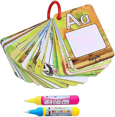 Aquarelle peinture graffiti art carnet carte 26 lettres éducation précoce pour enfants