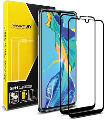 Protecteur d'écran en verre trempé jobuki pour huawei p30 [couverture complète des bords]
