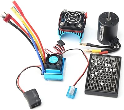 Moteur sans balais morelian 3650 4300kv avec dissipateur thermique esc sans balais 80a