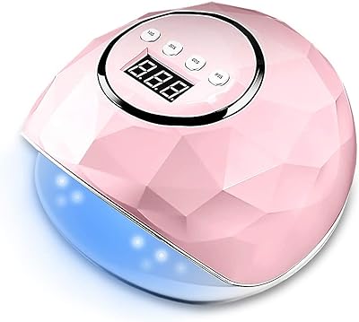 Lampe à ongles led miocola 86w, lampe uv professionnelle pour sèche-ongles avec 4