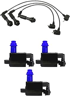 Voici un jeu de 3 pièces de bobine d'allumage et 3 fils compatibles