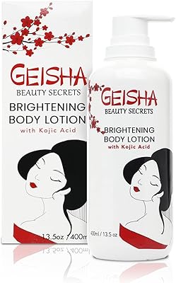 Lait corporel éclaircissant geisha 135 fl oz-400 ml élimine les taches brunes
