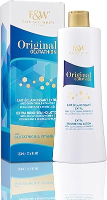 Lait corporel ultra éclaircissant au glutathion original fair & white, 500 ml