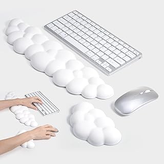 Ensemble de repose-poignets pour clavier en forme de nuage mignon support de poignet